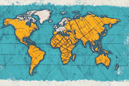 Retro World Map