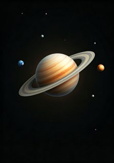 ringed planet space