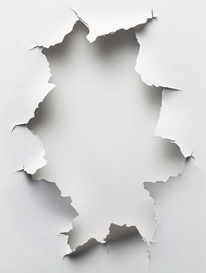 Ripped White Paper Texture