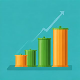 rising bar chart