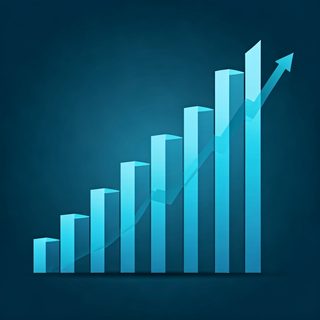 rising growth graph