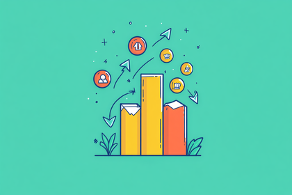 Rising Graph with Success Icons