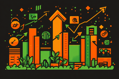 Rising Market Cityscape