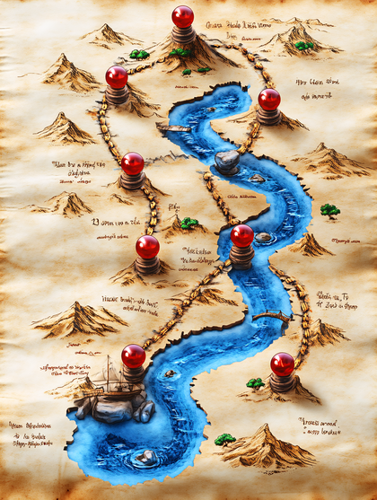 River Route Fantasy Map