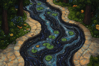 River Through Forest