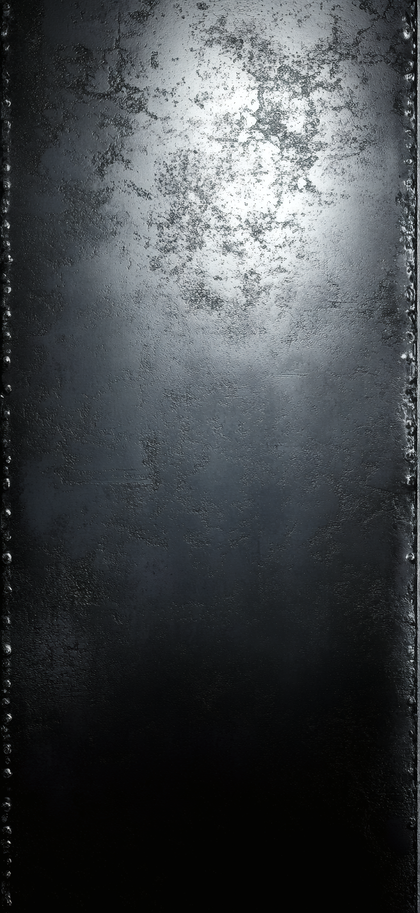 Industrial Metal Plate with Rivets and Gauge