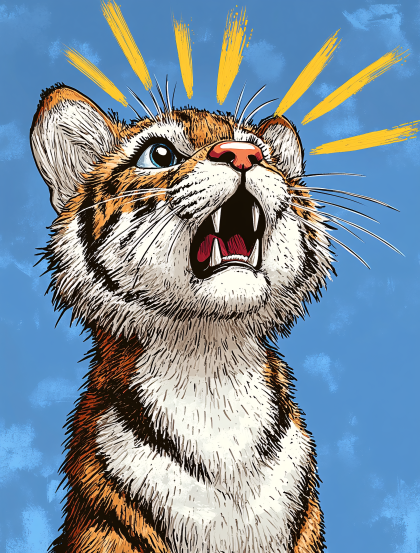 Roaring Tiger Cub