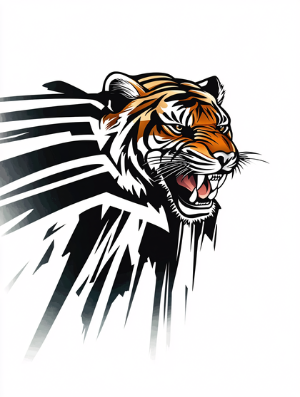 Roaring Tiger Head