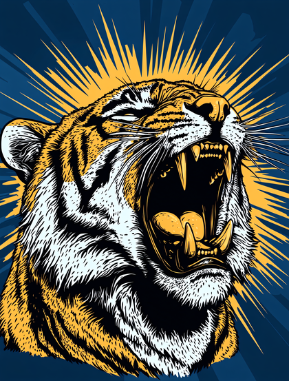 Roaring Tiger Head