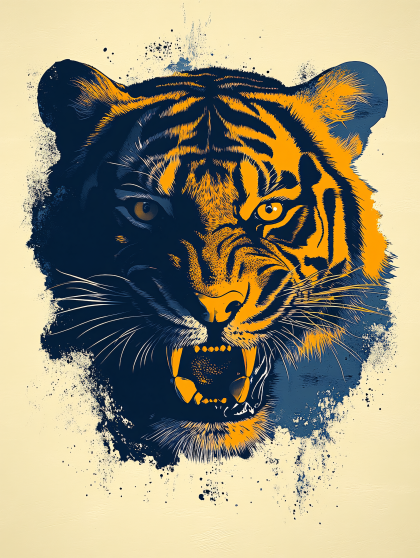 Roaring Tiger Head