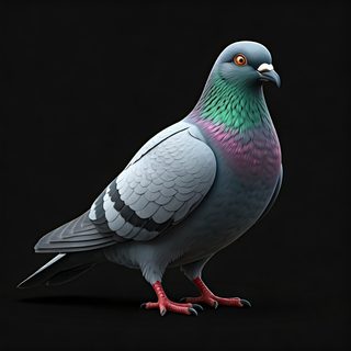 rock pigeon portrait