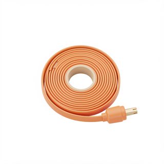 rolled orange cable