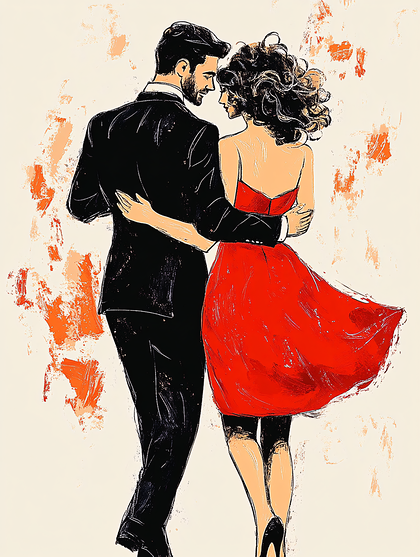 Romantic Couple Dancing