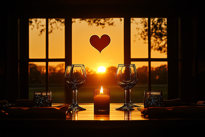 Romantic Dinner Sunset View