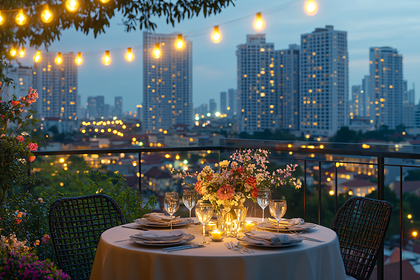 Romantic Rooftop Dinner