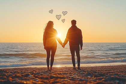 Romantic Sunset Beach Hold