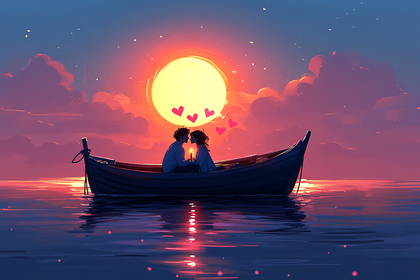 Romantic Sunset Boat Ride