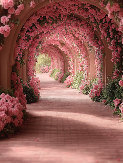 Rose Covered Archway Tunnel