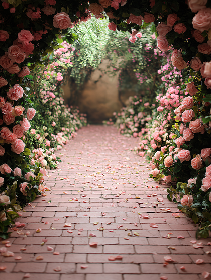 Rose Covered Garden Path