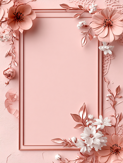Rose Floral Frame