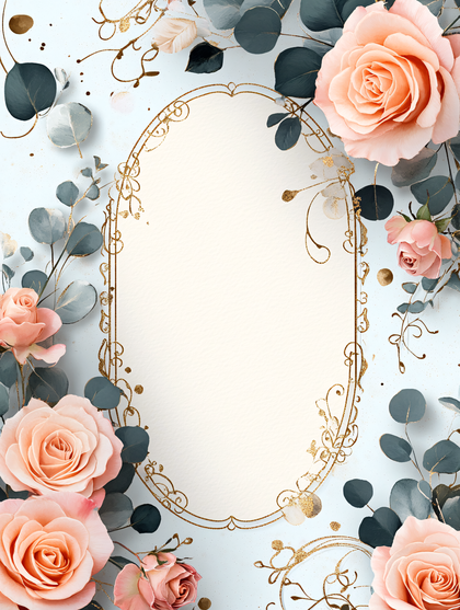 Rose Floral Invitation