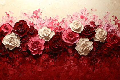 Rose Impasto Painting