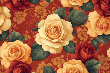 Roses and Floral Background