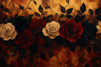 Roses Arrangement Painting