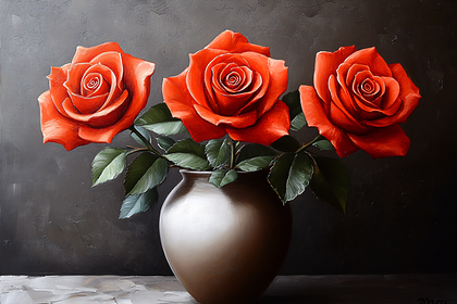 Roses In Vase