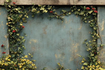 Roses on a Textured Wall