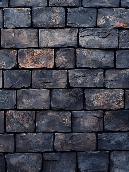 Rough Dark Brick Wall Texture