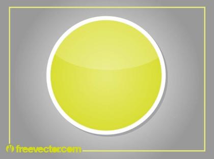 Round Sticker Free Vector