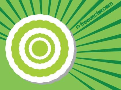 Round Sticker Template Free Vector