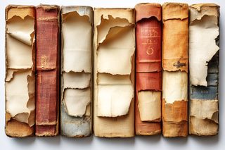 Row Of Aged Books