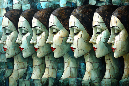 Rows Of Serene Faces