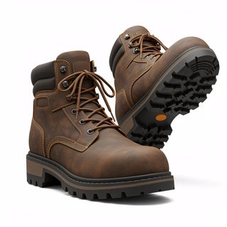 brown leather boots