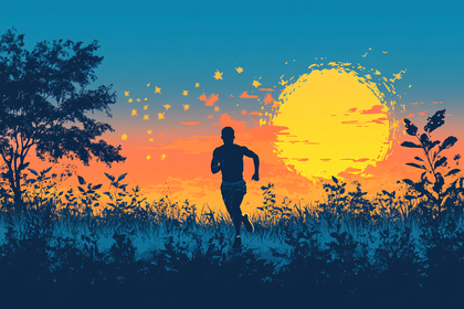 Runner at Sunset