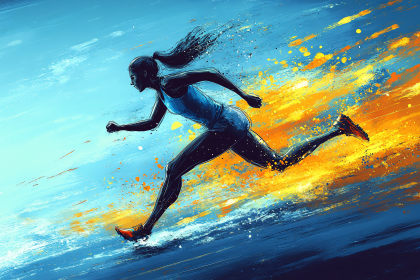 Runner in Motion