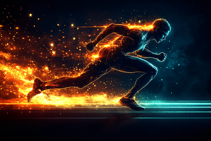Runner on Fire and Ice