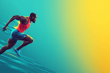 Runner Sprinting With Speed