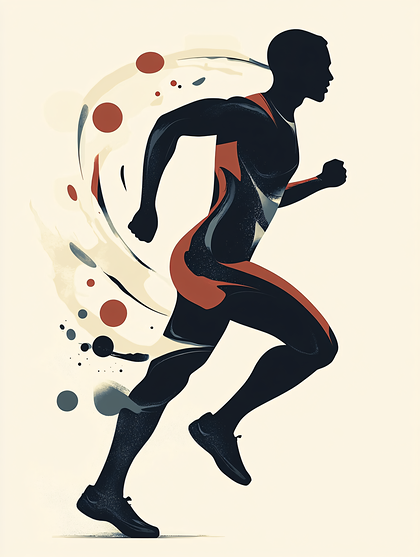 Running Athlete Silhouette