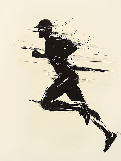 Running Athlete Silhouette