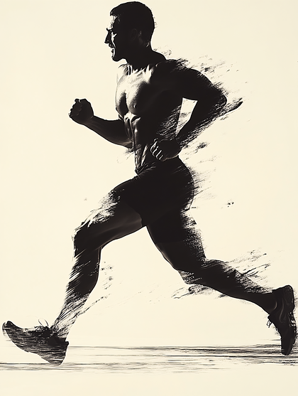 Running Athlete Silhouette