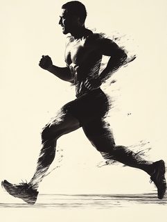 Running Athlete Silhouette