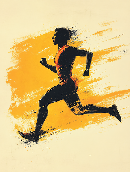 Running Athlete Silhouette