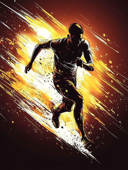 Running Athlete Silhouette