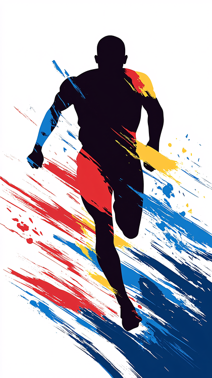 Running Athlete Silhouette