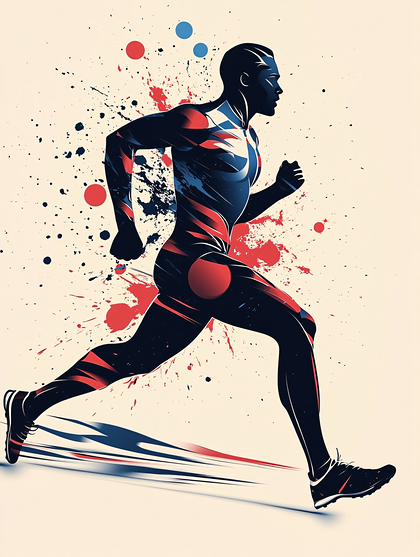 Running Athlete Silhouette