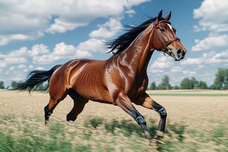 Running Brown Horse