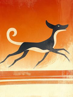 Running Dog Silhouette